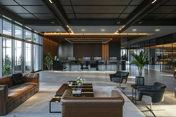 modern-lobby-interior-design-with-leather-seating-glass-walls-3d-illustration